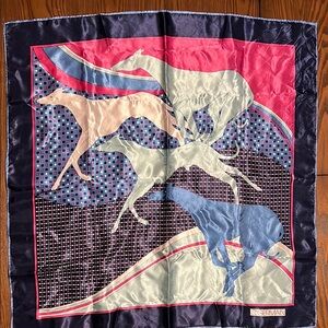 St. Germain vintage grey hound scarf, large
